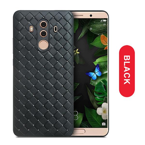 !ACCEZZ Luxury Soft BV Weave TPU Phone Case For Huawei Mate10/10pro Ultrathin Bussiness Protective Back Cover Shell Fundas Coque