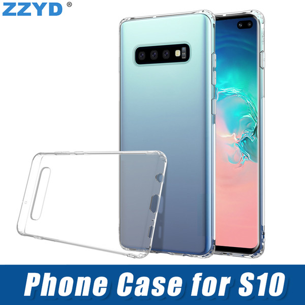 ZZYD For Samsung S10 S10+ S10E Soft TPU Transparent Clear Phone Case Protect Cover Shockproof Soft Cases