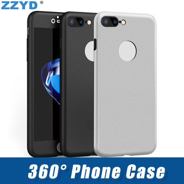 ZZYD For Samsung S8 iPX 8P S9 Soft PC 360 Degree Full Cover Phone Case Front Back Cover