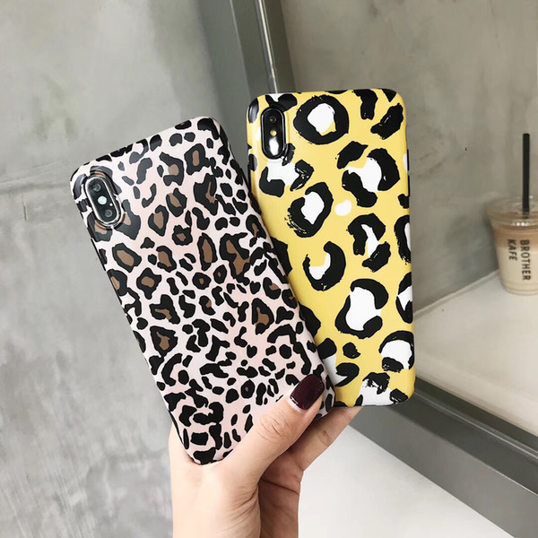 luxury Leopard print funny Mobile Phone Case for iphone 6 6s 6plus 7 8 plus 9 X 10 XR XS MAX fashion Couple