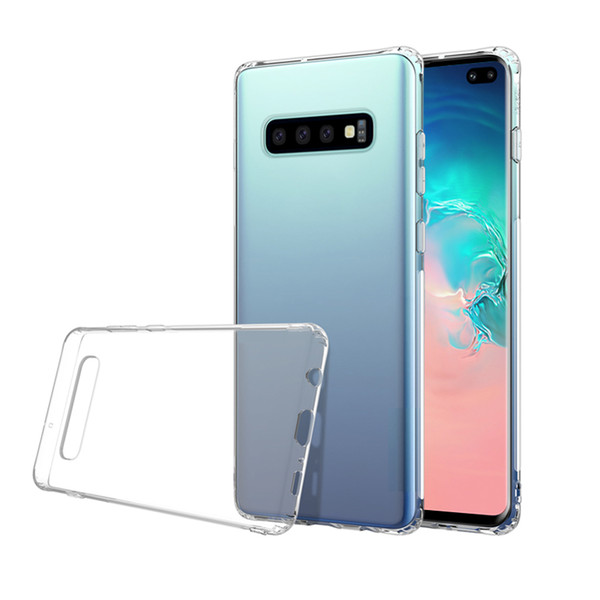 For Samsung S10 S10+ S10E Phone Case Soft TPU Transparent Clear Protect Cover Shockproof Soft Cases