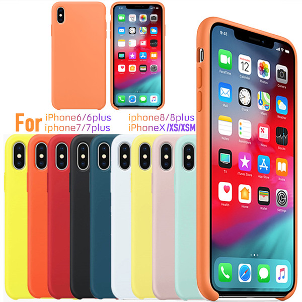 Have Logo Silicone Case For iPhone 7 8 Plus Silicon Cover For iphone X Xr Xs Xs Max with Retail Box