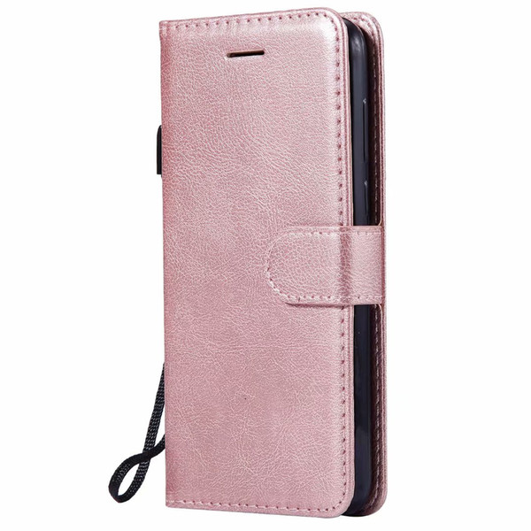 Wallet Case For Huawei Y5 2018/Honor 7A Mini Flip back Cover Pure Color PU Leather Mobile Phone Bags Coque Fundas