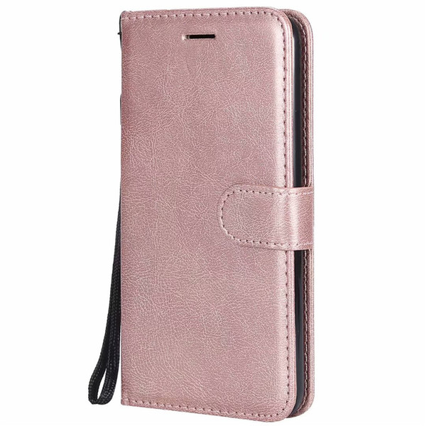 Wallet Case For LG K10 2018 European Edition Flip back Cover Pure Color PU Leather Mobile Phone Bags Coque Fundas