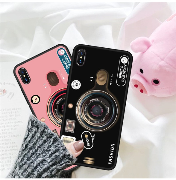 Vintage Camera Silicone Soft Shell Fall Resistant Phone Case For iPhone X,Literature And Art Cover For iPhone 6 7 8/plus