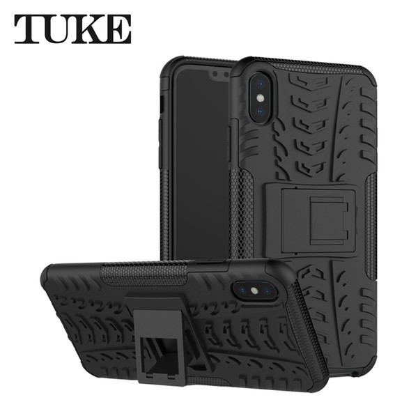 Heavy Duty Anti-shock Armor Phone Case For iPhone XS Max Dual Layer Soft TPU Silicone Hard PC Case For iPhone XS Max