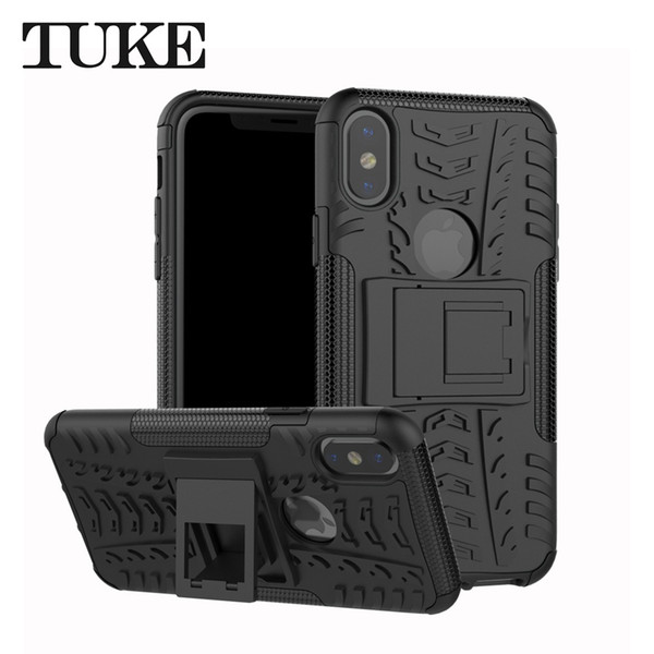 Hybrid TPU Armor Silicone Rubber Case For iPhone X Case Hard Back Cover For iPhone XS Full Protective