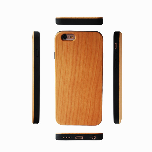 Factory Wholesale Wood Phone Case For Iphone 6/6S/6PLUS Wooden Bamboo Cover For Apple Iphone X/XS/7/XR/XSMAX Wood+TPU Back Cases