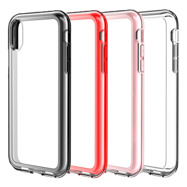 For Iphone XR Case Luxury Clear Hybrid Soft TPU Hard PC Phone Case For iPhone XR XS Max