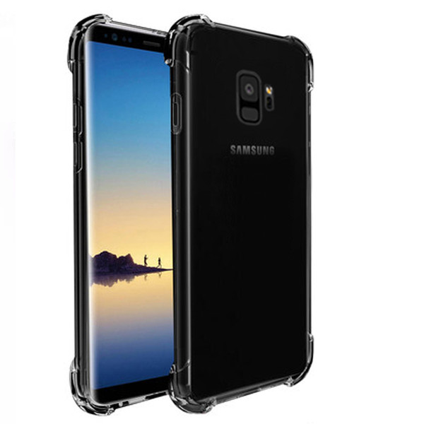 For Samsung Galaxy S8 Plus & Samsung Galaxy S9 Plus Case Soft Gel TPU Skin Silicon Cover ShockProof Clear A6 2018 & A6 Plus Case