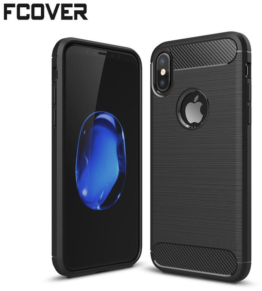 Carbon Fiber For apple iphone 8/iphone 5 5s 6 6s plus 7 8 Plus Case Soft Gel Slim Hybrid Armor TPU Skin Back Silicon Cover