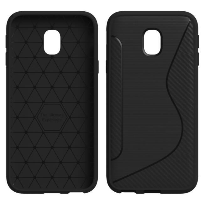 Carbon Fiber S Line Soft For Samsung J3 2017/J5 2017/J7 2017 Case Gel Slim Hybrid Armor TPU Skin Back Silicon Cover