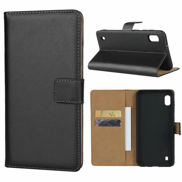 For Samsung Galaxy A2 Core A20 A20e A10 A30 A50 A40 A70 M10 M20 M30 Wallet Genuine Leather case Book Stand Card Protection Shell Phone Cover