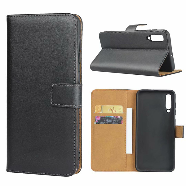 For Samsung Galaxy A30 A40 A50 A20 A60 A70 A10 M10 M20 M30 Genuine Leather Wallet Case Protection Book Stand Card Shell Phone Cover