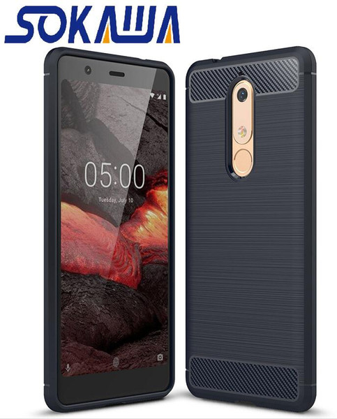 For Nokia 6.1 Plus & Nokia 5.1 Plus 2.1 3.1 X5 X6 Case Soft TPU Skin Gel Silicon Protective fiber Shell Rubber Back Cover