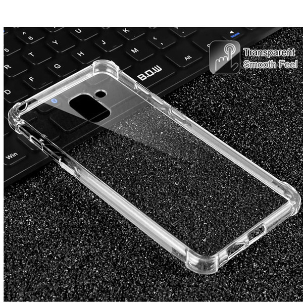 For Samsung Galaxy J4 J6 J8 J3 J7 A6 Plus 2018 On6 Case Transparent Protection Skin Gel Soft TPU Shell Rubber Cover 2018