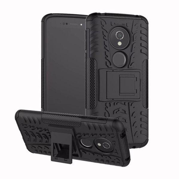 Armor Hybrid For Motorola Moto E5 Plus & Moto E5 Play Case TPU Gel Skin Back Protection Kickstand Shell Hard Cover