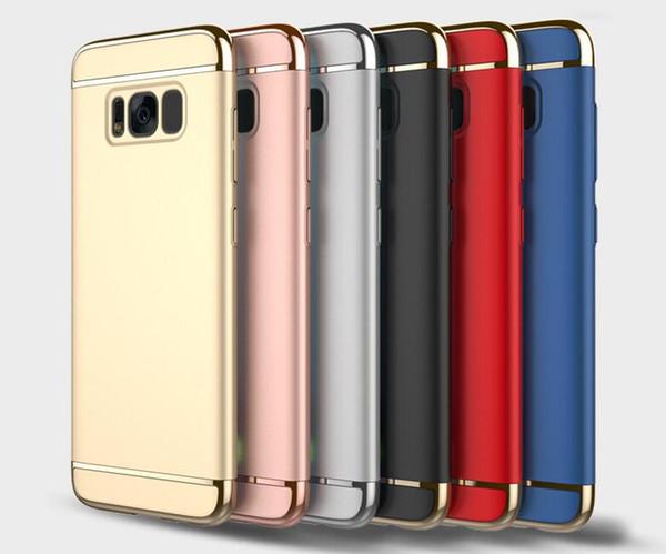 3 in 1 Luxury Fashion Plating Hard Case For Samsung J2 J3 J3 Emerge J5 J7 Note 5/C9 Pro/Note 8 Case Slim Armor PC Hybrid Back Cover