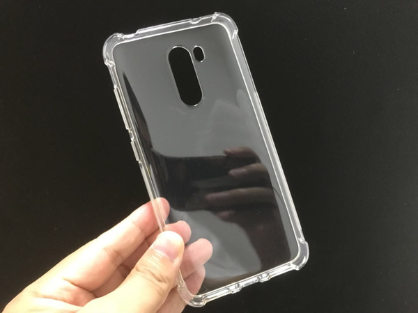 For Xiaomi Pocophone F1 Case Rubber Silicon Transparent Soft TPU Gel Skin Protection Shell Cover