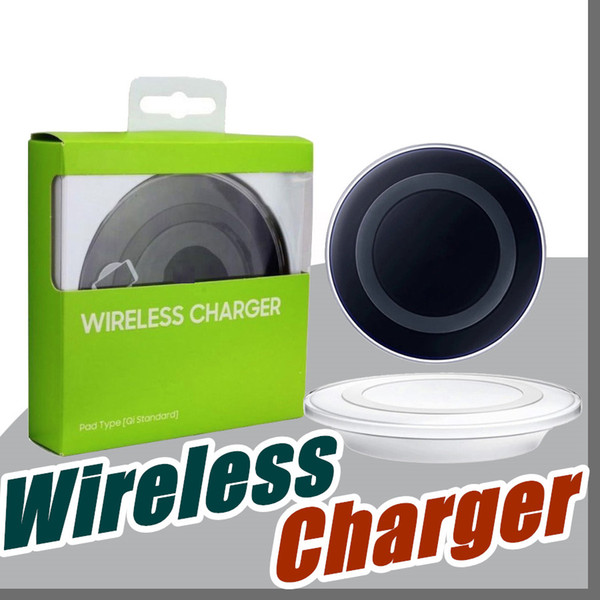 Universal Qi Wireless Charger fast Charging For Samsung Note Galaxy S6 s7 Edge mobile pad with logo with retail package A-SC