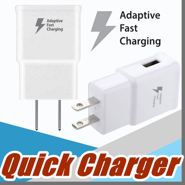 Top Quality 5V 2A 9V 1.67A Adaptive Fast Charging Travel Wall Charger For Galaxy S6 s7 s8 Edge Plus Note 4 Note 5 F-SC