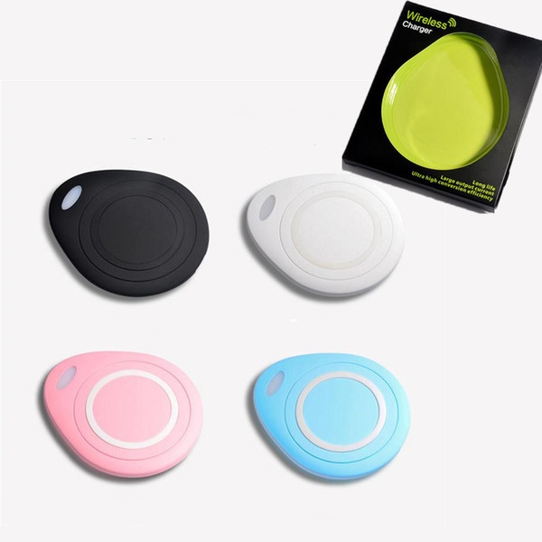 Water-drop Sharp Colorful Wireless Fast Charger Charging Qi Standard Mini Wireless Quick Charger For Iphone X 8 Samsung S8 Note8 Huawei Lg