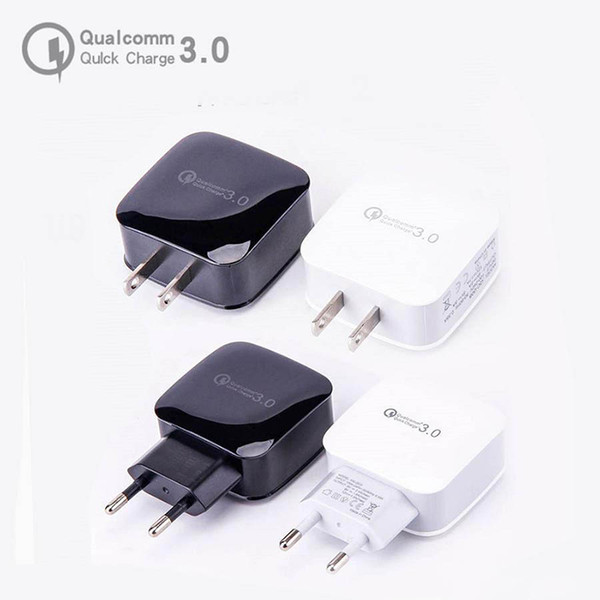 QC 3.0 Fast Charger 18W 12v 1.5A 9V 1.8A For US EU plug Travel Adapter Power adapter Wall charger fast Charging Dock