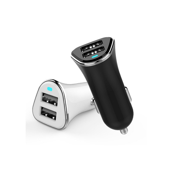 Best Quality Dual Port USB Car Charger Fast Charging 2.4A 3.4A Universal for iPhone iPad for Samsung Galaxy for Blackberry Mp3