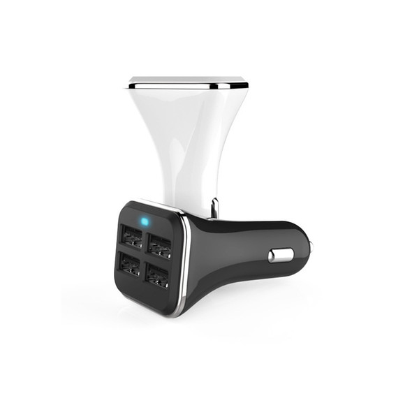 Multi Port 4 USB Car Charger Fast Charging 6.8A Universal for iPhone 8 iPad for Samsung Galaxy for Blackberry Mp3