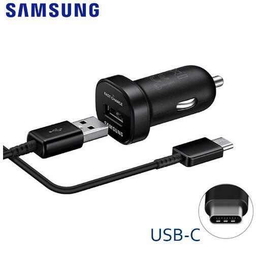 Samsung Car Charger for Galaxy S8 S9 Note 8 Fast Charging Adapter with Micro Cable for Mobile Phone 9V 1.67A&5V 2A Original Box