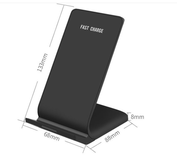 2019 New Wireless Charger Fast Wireless Charging Stand Pad for Apple iPhone X 8 8Plus Note 8 S8 S7 all Qi-enabled Smartphones HOT SALE