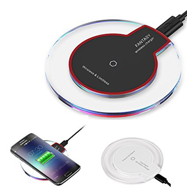 Crystal Fantasy Qi Wireless Charger For iPhone X 8 Plus Charging Pad Mini for Samsung S6 S7 Edge Plus S8