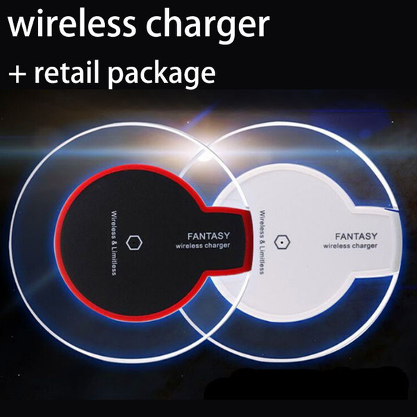 For iPhone X 8 Plus Qi Wireless Charger Charging Pad Mini for Samsung S6 S7 Edge Plus S8 HTC Nokia etc US02