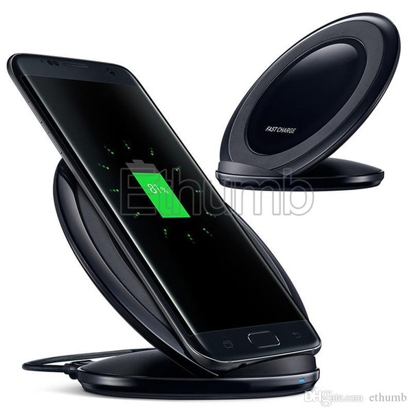 Fast Charge wireless charger charging pad with stand Dock For Samsung Galaxy S6 Edge plus S7 Edge plus Note 5 with logo package