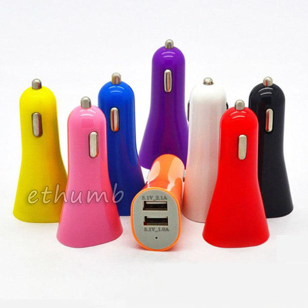 Car Chargers dual USB 2 Port Cigarette Chargers Micro Dual USB Adapter Flash Dual USB Port for apple iphone ipad samsung cell Phones