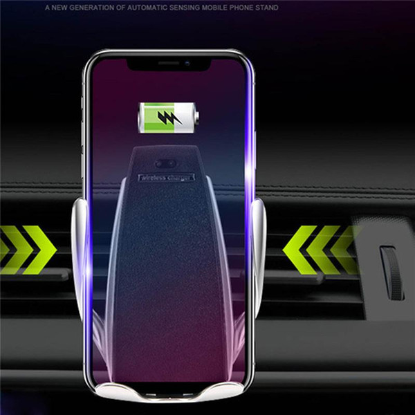 Qi Fast Wireless Car Charger Quick Charge 3.0 Wireless Charger Used In Car for Iphone X Xs Max Samsung S9 S8 Note 9 Xiaomi Mi 8