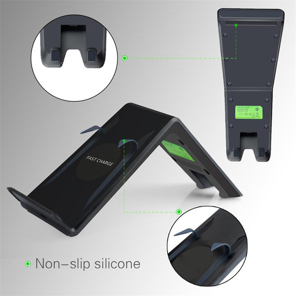 NEW Quick Wireless Charger Qi Fast Wireless Charger Double Coils A6 For Samsung Note5 S6 S7 Edge S8Plus Note8 iPhone X 8 Plus