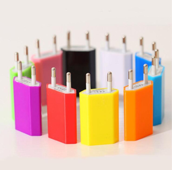 Universal EU USA fat Wall Adapter plug USB Home Travel Charger power Cube 1A e cigar for mobile smartphone 4s 5s android s3 s4 s5