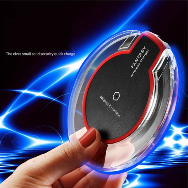 Crystal Fantasy Qi Wireless Charger For iPhone X 8 Plus Charging Pad Mini for Samsung S6 S7 Edge Plus S8