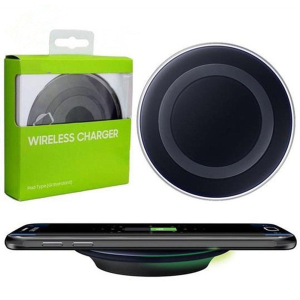 2017 Qi Wireless Charger fast Charging Pad for Samsung Galaxy S7 S7 edge / S6 / S6 Edge Esge+ Note 5 Note 4 free shipping