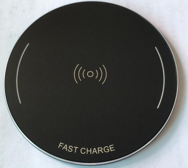 WP110 Metal Wireless Chargers Aluminum Alloy Wireless Fast Charger Round Mobile Phone Charger Launcher