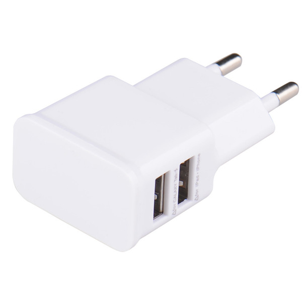 5V 1A EU US Plug Dual Double USB Universal Phone Charger AC Power Wall Charger for Home Travel iPhone Xiaomi Huawei Samsung