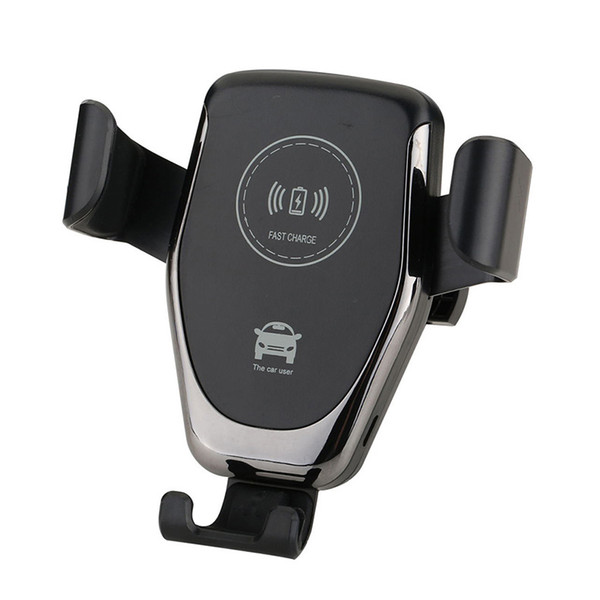 Car Mount Qi Wireless Charger For iPhone XS X XR 8 Fast Wireless Charging Car Phone Holder For Samsung Note 9 S9 S8