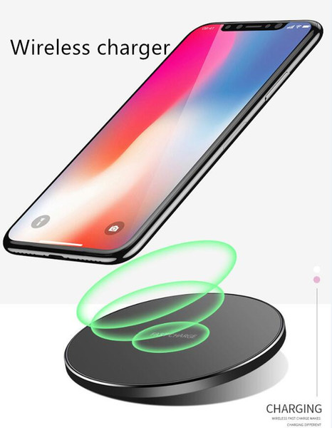 Wireless Charger Qi Fast Qiuck Charging for iPhone X 8 Plus Portable Charging Pad Mini Samsung S8 with Retail Package