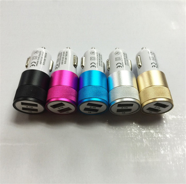 Car Charger Dual USB Port Universal Fast Charging Adapter 2.1A for iPhone Samsung Android Phone