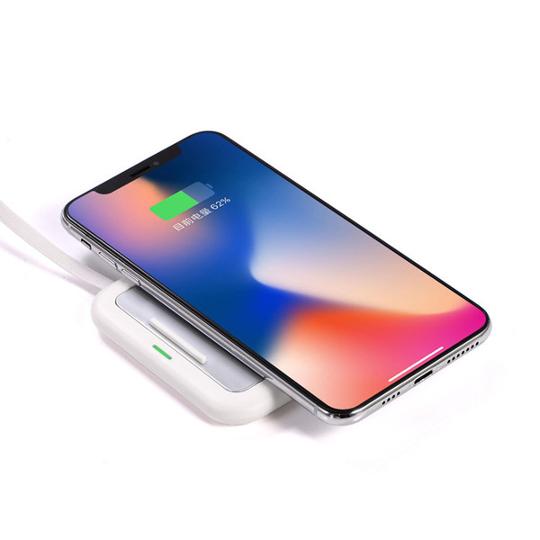 Qi Fast Wireless Charger Upgrade Portable Quick Wireless Charging Stand for iPhone 8 8Plus iphone X xs