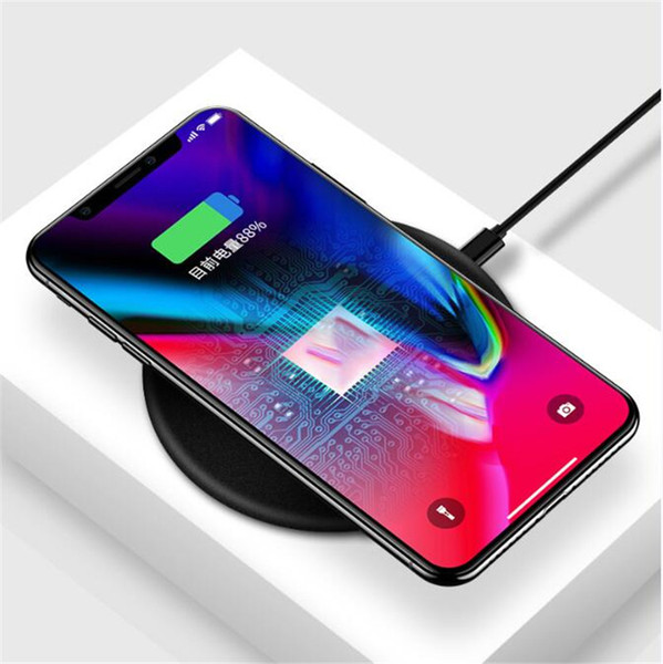 QI Wireless Charger For iPhone X 8 plus Samsung S9 S8 Plus Fast Wireless Charging Pad Docking Dock Station