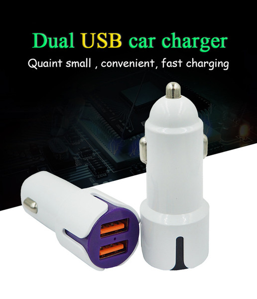 Universal 2.1A Dual USB 2 Port Car Charger Auto Charging adapter For Apple 10 8 plus Ipad ipod