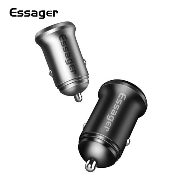 Essager 4.8A USB Car Charger For iPhone Samsung Xiaomi mi Car Mobile Phone Charger Adapter Dual USB Fast Car Charging Charger