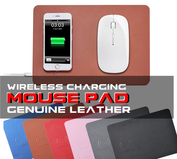 Qi Wireless Charger Fast Charging for Samsung Galaxy S6 S6 Edge S7 S7 Edge iPhone 8 X 7 with mouse pad Hot sale retail box